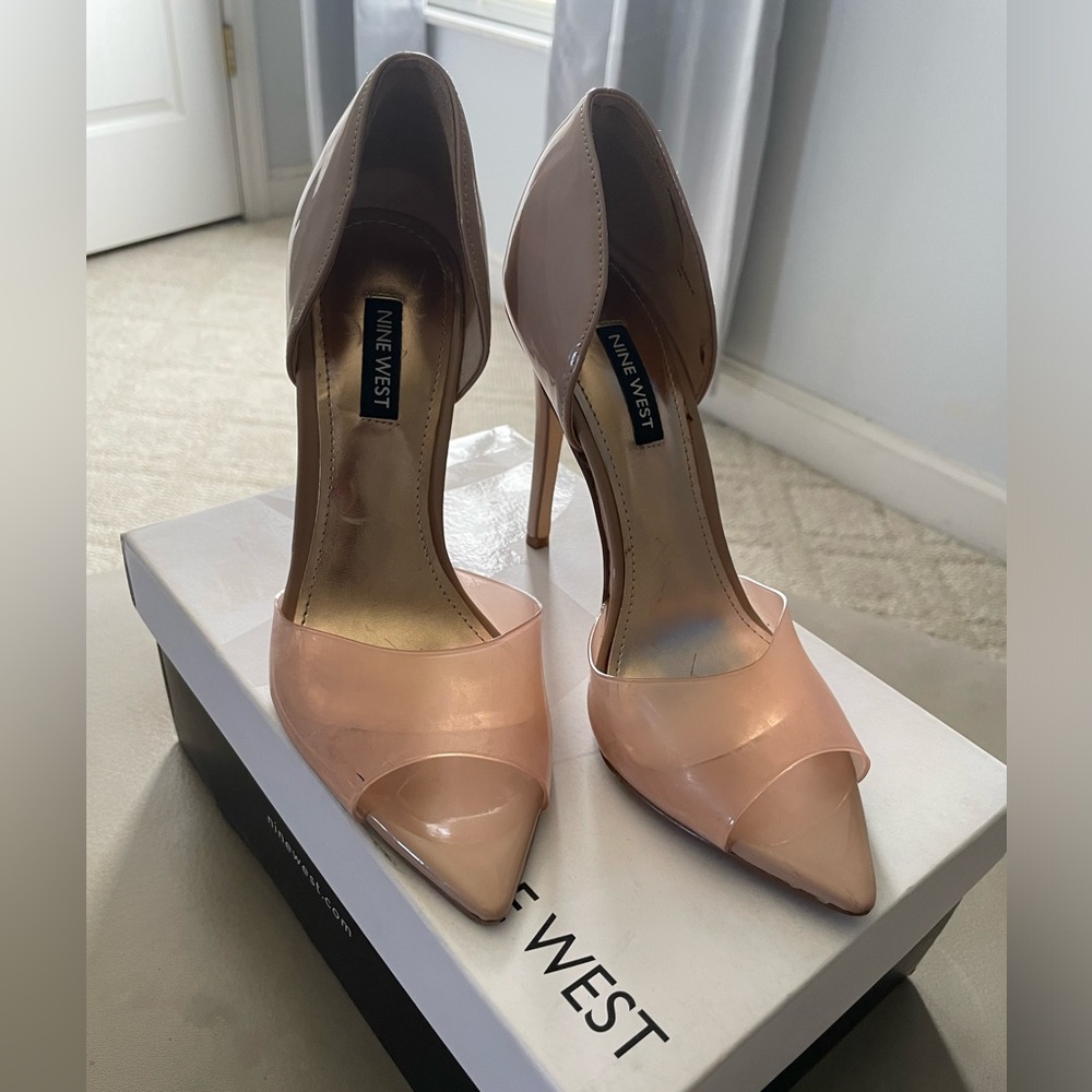 Nine West Nude and Pink Heels